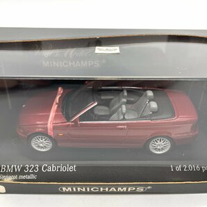 △MINICHAMPS ミニチャンプス BMW 323 Cabriolet 2000 siena red met. レッドの画像1