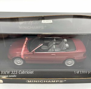 △MINICHAMPS ミニチャンプス BMW 323 Cabriolet 2000 siena red met. レッド