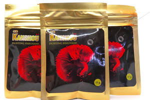 タンパク質50％　最高品質ベタ飼料　餌　KANSHOU 　15ｇ　オメガ３、ＤＨＡ、カロテノイド配合　１袋