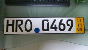  euro plate number plate genuine article Germany Passat GTI