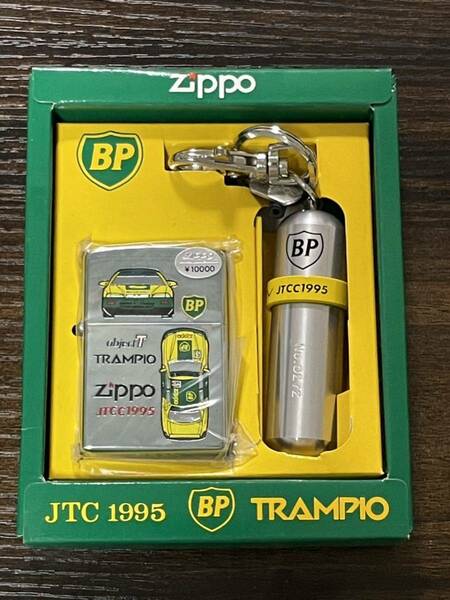 zippo BP OIL TRAMPIO object T 限定品 トランピオ 年代物 1995年製 JTCC 1995 EXiV 51 JTC 両面デザイン シリアルナンバー NO.0272