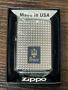 zippo Peace Armor Case 限定品 ピース ダイヤカット アーマー 2007年製 初期型 特殊加工品 両面刻印 懸賞品 ケース 保証書