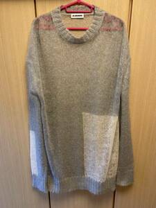 国内正規 19SS JIL SANDER ローゲージ ニット オリーブ 薄緑 44 JSMP752022 MPY19038