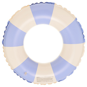  swim ring coming off wheel blue white swim sea water . playing in water for large blue 120 size 