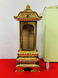  unused stock domestic production [ large .... memorial tablet past .] family Buddhist altar Buddhist altar fittings Buddhism . temple . three ..... gold .. memorial service . vessel . temple . cheap wooden 