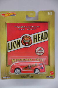 Hot Wheels Premium VINTAGE OIL 1937 HAULIN' GAS #1/5 LION HEAD★HW ホットウィール ビンテージ オイル ホウリン ガス