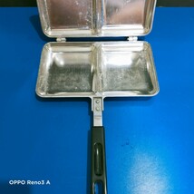 ホットサンドメーカー Twin Cooker 直火　キャンプ　アウトドア　アルミ製　2枚焼き_画像4