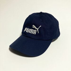 PUMA ☆ キャップ コットン 帽子 ネイビー 57-60cm 男女兼用 スポーツ ストリート アメカジ デイリーユース 古着MIX 人気 プーマ■SHW97