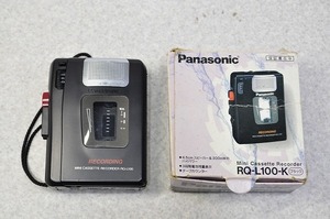 中古■Panasonic パナソニック　ポータブルラジカセプレーヤー　RQ-L100-k　カセットプレーヤー　レコーダー