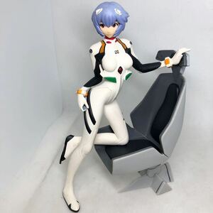  Ayanami Rei premium figure [Girl with Chair ] Evangelion new theater version out box less .