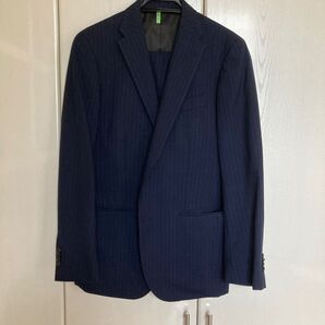 ビジネススーツ ネイビー(ストライプ)(秋冬物)