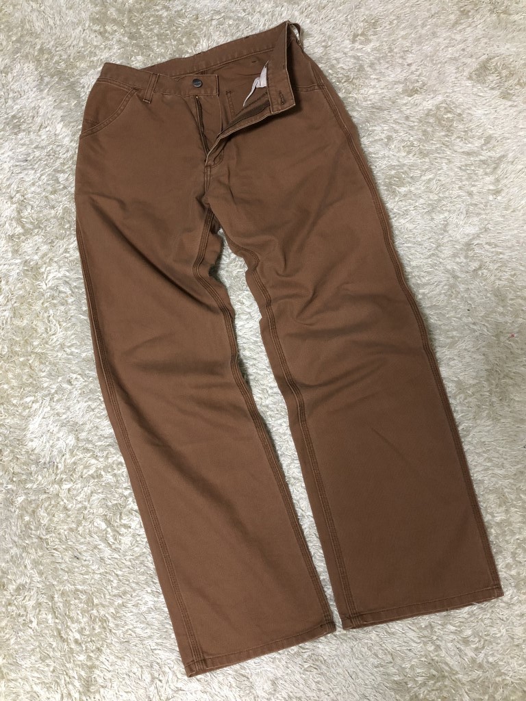 年最新ヤフオク! carhartt ダックワークパンツ ブラウンの中古