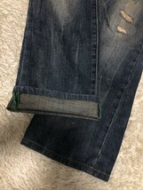 ◆AJ　ARMANI JEANS アルマーニ デニムパンツ ジーンズ ダメージ＆ヴィンテージ加工　サイズ29_画像9