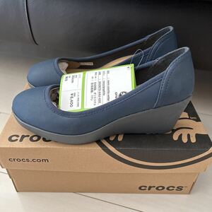  Crocs marin colorlite wedge Wedge подошва туфли-лодочки W6 22.23cm темно-синий темно-синий дождь туфли-лодочки 