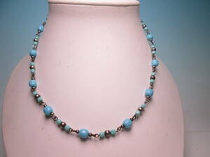 * brand unknown turquoise manner design necklace 10,9g