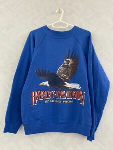 HARLEY-DAVIDSON スウェットトレーナー S ヴィンテージ 80s ハーレーダビッドソン ハクトウワシ Bald Eagles DOC'S SOARING HIGH Hanes