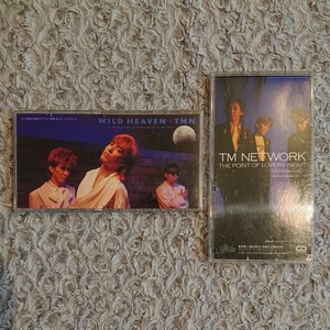 TM NETWORK 8㎝ CD 2枚セット ☆ THE POINT OF LOVERS’ NIGHT , WILD HEAVEN / Dreams of Christmas ☆ TMN 小室哲哉 宇都宮隆 木根 