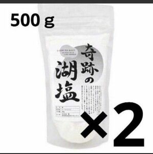 【ミネラル豊富な天然塩 2個セット】500万年前の恵み 奇跡の湖塩