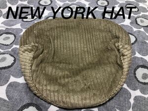 NEW YORK HATゴーデュロイCAPベージュ新品未使用タグ付き