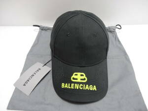 新品★バレンシアガ【 BALENCIAGA 】男女兼用★野球帽★キャップ★帽子★黒★577548★イタリア製★特価品★送料込★B-59