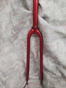 [ last ] road bike oriented 700C steel Fork oversize a head side pull brake correspondence red 