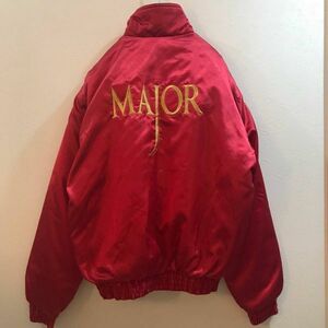 MAJOR/ メジャー ナイロンジャケット ジャンパー UCC レッド 赤 メンズ F