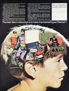 稀少！1966年Encyclopedia International広告/バットマンとロビン/アメコミ/A