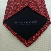 バーバリー ロンドン BURBERRY LONDON ネクタイ 文字絵柄_画像4