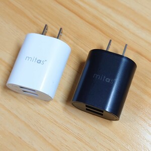 [ postage 140 jpy ] fast charger AC adaptor maximum 12W USB-AC adapter 2 piece set 2 port 2.4A USB Smart IC charger android ER-UALY24