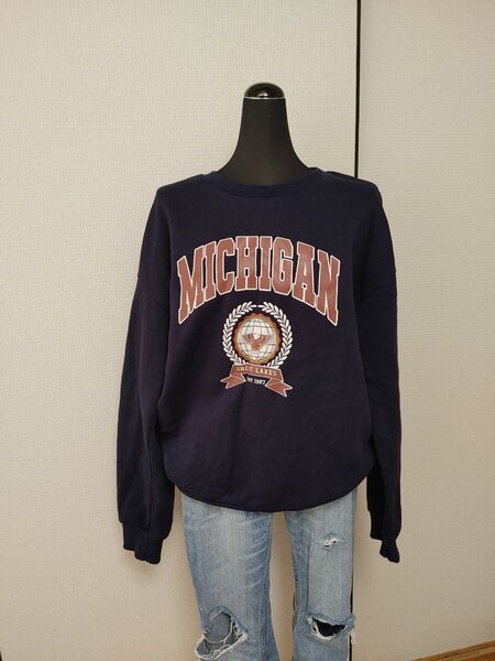 SHEIN EZwear アルファベット & イーグルプリント スウェット スウェット ビンテージ ビッグロゴ vintage