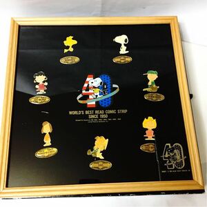  Snoopy 40 anniversary commemoration ornament pin bachi set 