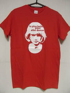 即決★新品フレンチポップＴシャツ★シルヴィ・ヴァルタン★SYLVIE VARTAN★レッド×ホワイト★S/M/Lサイズ対応可能