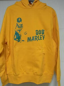 即決★新品★レゲエ関連スウェット/パーカー★ボブ・マーリー★BOB MARLEY★イエローボディ×グリーン★S/M/L/XLサイズ(裏パイル）