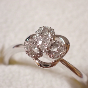  Vendome Aoyama K18 flower diamond ring 10 number 