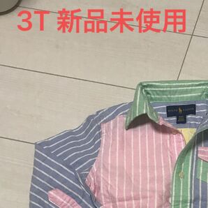 3T【新品未使用】ラルフローレン 長袖 ボタンダウンシャツ