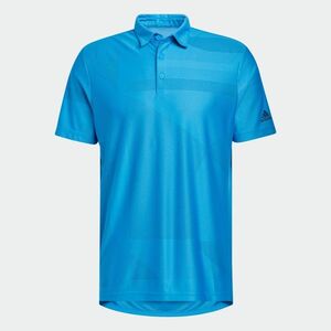 【Adidas】アディダス ゴルフ ADIDAS GOLF グラフィックジャカード メンズ 半袖 ポロシャツ Mサイズ 定価7490円 新品 青 アクア ブルー