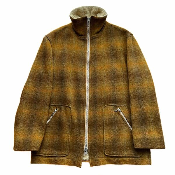 40s Pendleton Wool Ombre Check Blouson