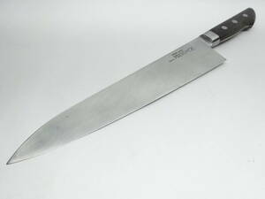 y6854 職人包丁 SAKAI MASASHIGE 270㎜ 牛刀 鍔付き シェフスライサー プロ用