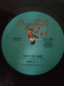 Funky 4 Plus 1 - That's The Joint 12 SH554 良盤　オールドスクール　名曲