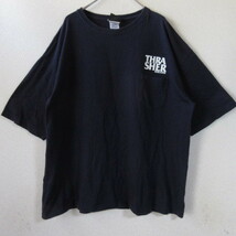 ○THRASHER スラッシャー◆Tシャツ カットソー スケートボード 胸ポケット◆メンズ ネイビー Lサイズ_画像3