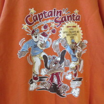 ○良品 Captain Santa キャプテンサンタ◆スウェット トレーナー 両面プリント◆メンズ オレンジ Sサイズ_画像5