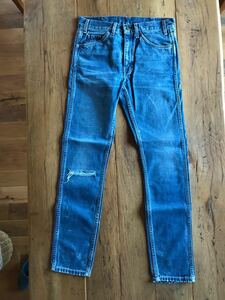 中古 Levis LVC 30605 - 0054 1969年 606 レプリカ W30 L32 トルコ製 ユーズド加工 リーバイス 色落ちあり ダメージあり