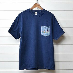 オアハカ ポケット Tシャツ L インディゴ OAXACA｜23i2206