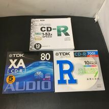 OHM CD-R 1-52x SPEED データ用 TDK CD-RECORDABLE セット　K2327_画像1
