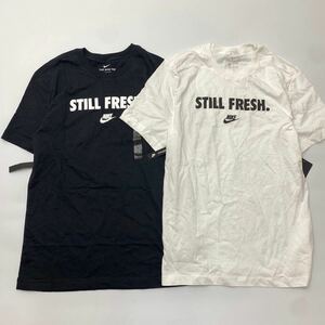 NIKEナイキ　ロゴTシャツ　STILL FRESH 2枚セット AT2754-010 AT2754-100 黒白　M