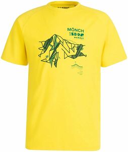 MAMMUT マムート トレッキング半袖Tシャツ マウンテン イエロー(黄色) TシャツメンズL 新品