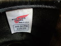 PT83 RED WING レッドウィング 2268 エンジニア ブーツ ブラック レザー 黒 茶芯 刻印あり_画像6