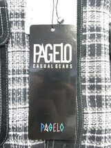 未使用　PAGELO　パジェロ　長袖シャツ　メンズM　黒白シャツ　コーデュロイシャツ　メンズシャツ　長袖シャツジャケット　ブルゾン09061_画像4