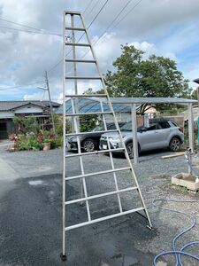 pickup limitation present condition goods Picapika green master GMA-360 total length 360cm tripod stepladder ladder ladder .. heights work Ibaraki prefecture . land Omiya city 0911.7 O out 