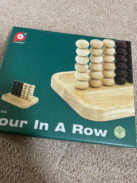 4目並べ ボードゲーム 知育玩具 木製